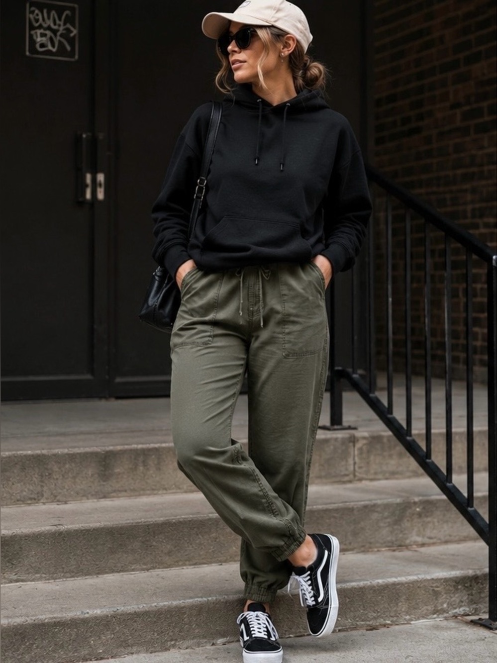 GAP Olive Green Tencel Blend Jogger Pants Medium Casual Drawstring Lounge